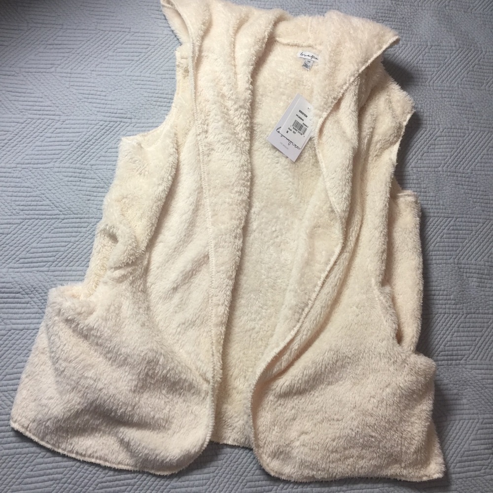 3 for $25 Faux Fur Creme Vest